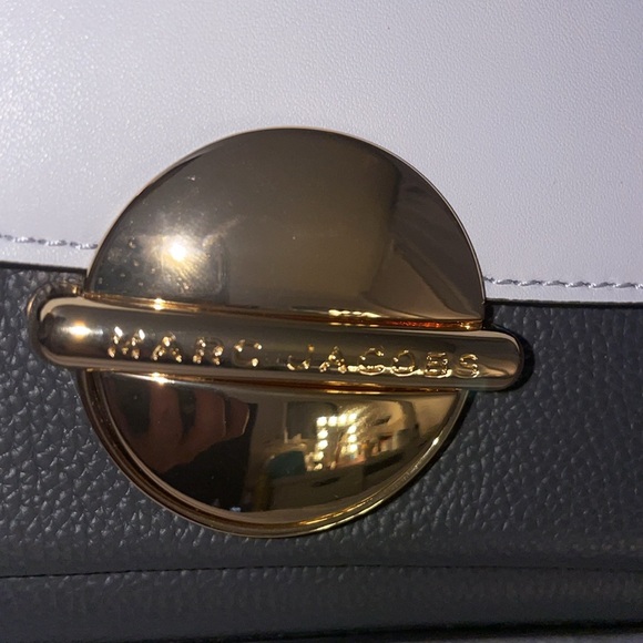 Marc Jacobs Leather Crossbody Bag The Tuck Lock 
Gray & Light Gray Colorblock - Picture 9 of 14